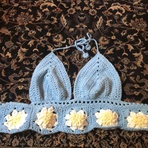 Handmade crochet bra top